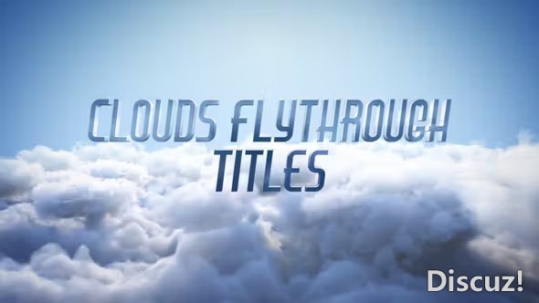 PR模板-镜头穿越云端标题显现PR模板下载 Clouds Flythrough Titles模板,镜头,穿越,云端,标题 - AE资源网 www.aeziyuan.com