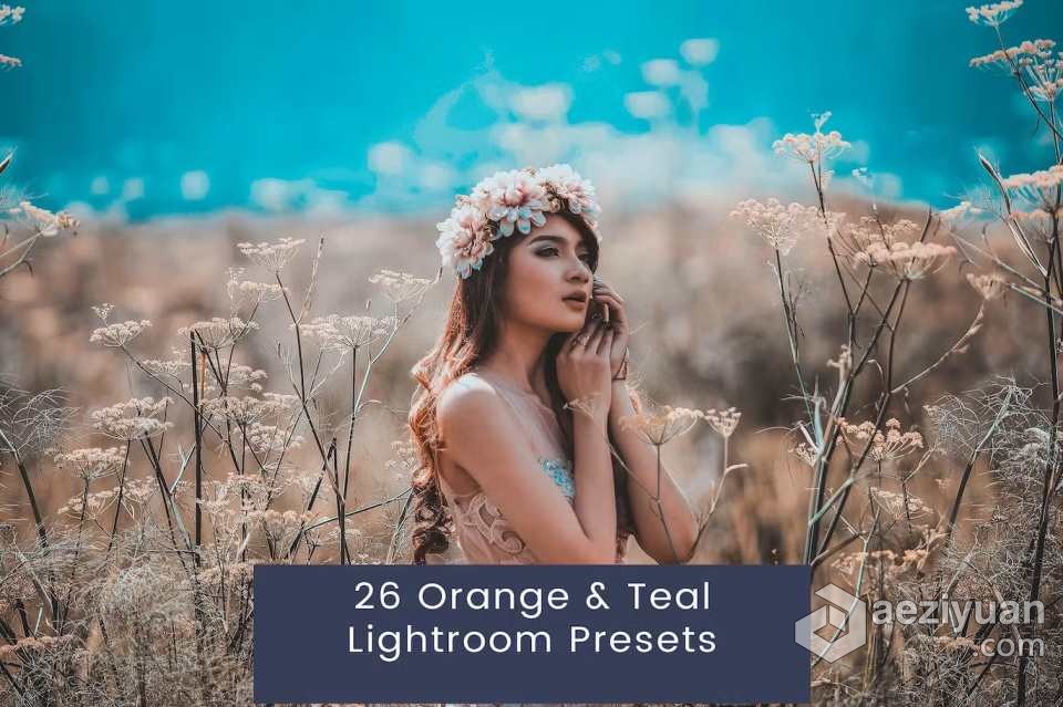 26种橙青色电影外观Lightroom预设 Orange &amp; Teal Look Lightroom Presets青色,电影,外观,lightroom,预设 - AE资源网 www.aeziyuan.com