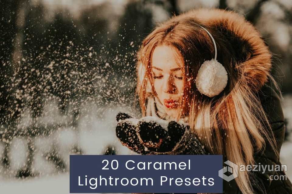 20个焦糖人像摄影后期调色Lightroom预设 20 Caramel Lightroom Presets人像摄影,摄影后期,lightroom,预设,caramel - AE资源网 www.aeziyuan.com