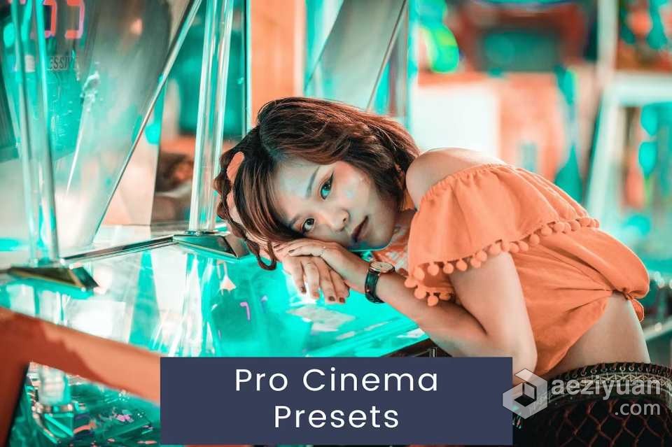 INS风格电影胶片人像Lightroom预设 Pro Cinema Presets风格,电影胶片,人像,lightroom,预设 - AE资源网 www.aeziyuan.com