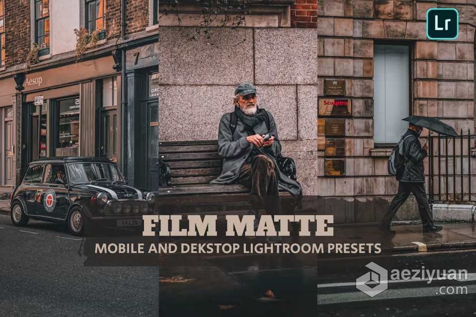 哑光磨砂电影胶片调色Lightroom预设 Film Matte Lightroom Presets哑光,磨砂,电影胶片,调色,lightroom - AE资源网 www.aeziyuan.com