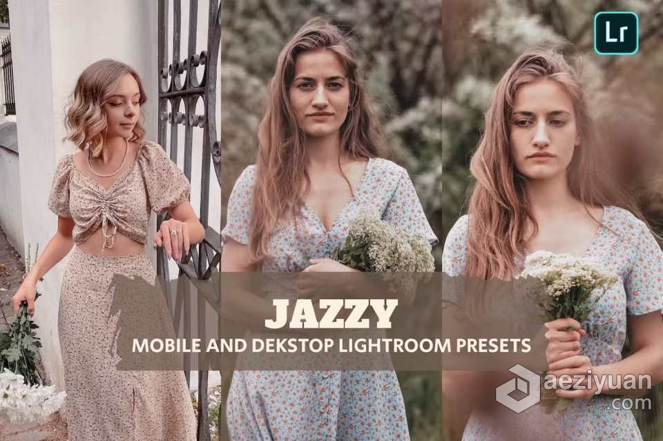 复古风格胶片人像Lightroom预设 Jazzy Lightroom Presets复古风格,风格,胶片,人像,lightroom - AE资源网 www.aeziyuan.com