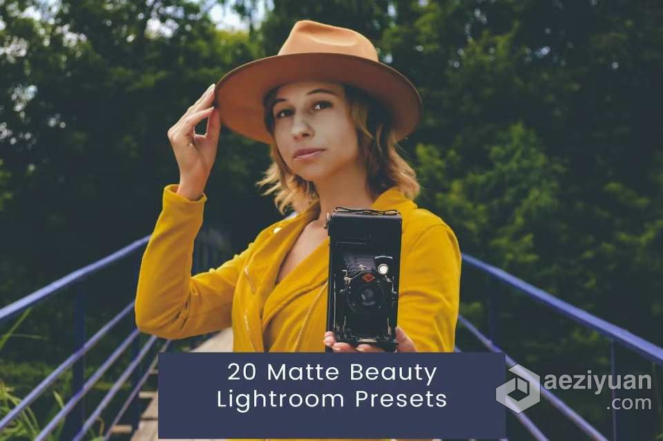 磨砂胶片人像调色Lightroom预设 Matte Beauty Lightroom Presets磨砂,胶片,人像,调色,lightroom - AE资源网 www.aeziyuan.com