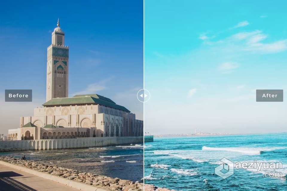 卡萨布兰卡旅拍电影风光Lightroom预设 Casablanca Lightroom Presets卡萨布兰卡,风光,lightroom,预设,casablanca - AE资源网 www.aeziyuan.com