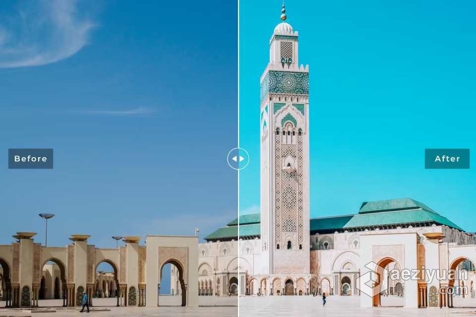 卡萨布兰卡旅拍电影风光Lightroom预设 Casablanca Lightroom Presets卡萨布兰卡,风光,lightroom,预设,casablanca - AE资源网 www.aeziyuan.com