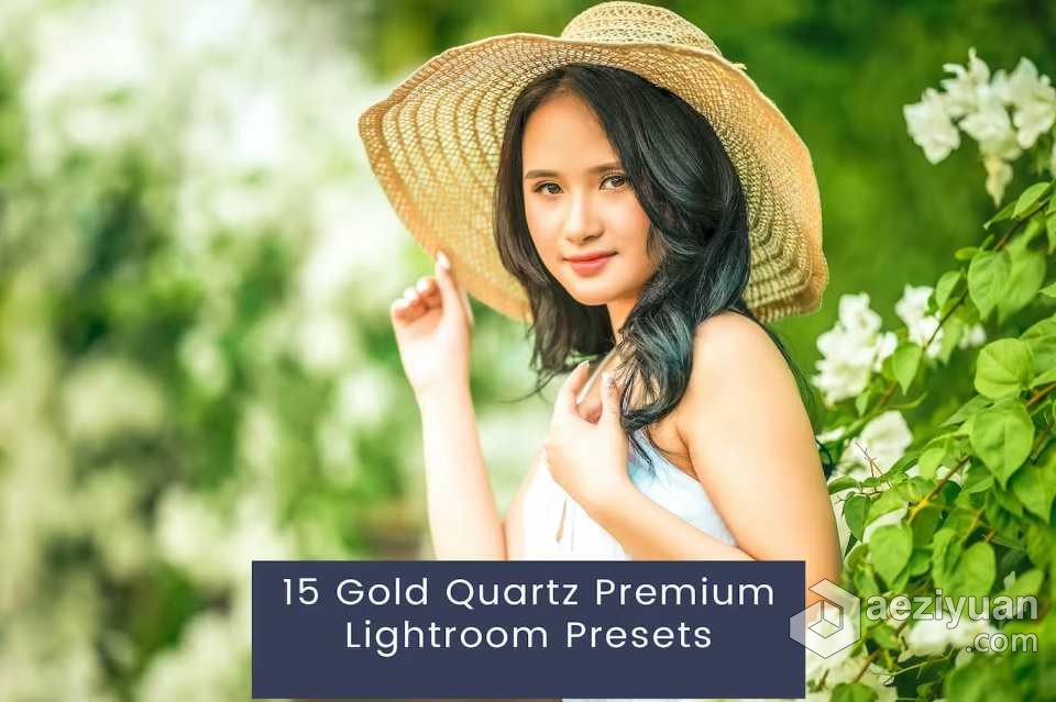 复古胶片人像Lightroom预设 Gold Quartz Premium Lightroom Presets复古,胶片,人像,lightroom,预设 - AE资源网 www.aeziyuan.com