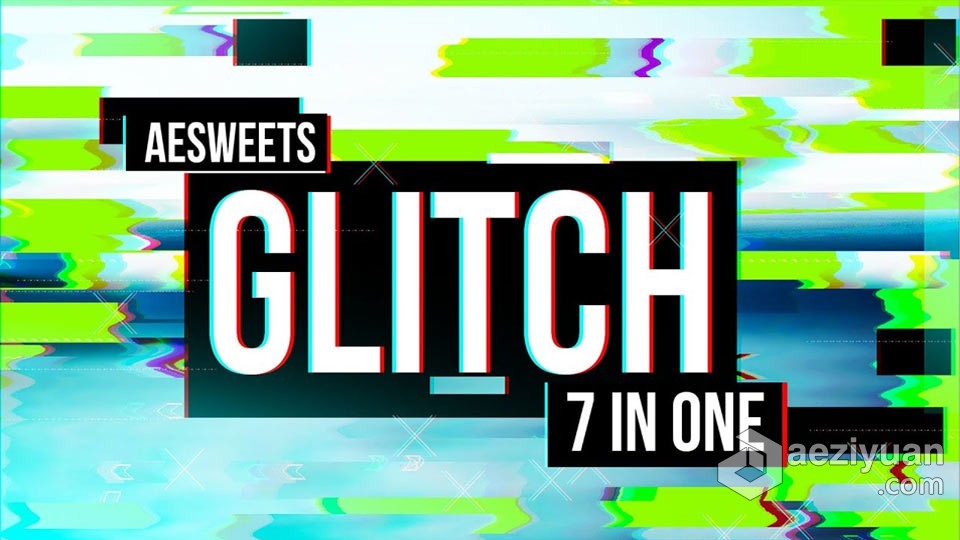 中文汉化AE插件-信号干扰破损RGB色彩分离毛刺撕裂特效Glitch 7in1 v1.2.2 Win版本免费下载中文,汉化,插件,信号,干扰 - AE资源网 www.aeziyuan.com