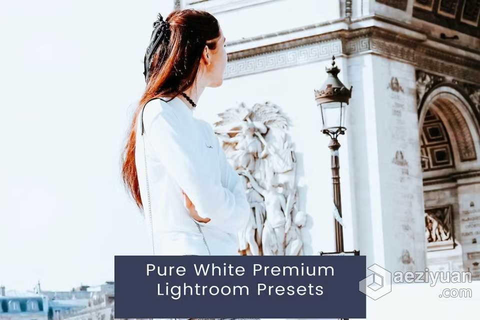 INS风格灰白调人像Lightroom预设 Pure White Premium Lightroom Presets风格,灰白,人像,lightroom,预设 - AE资源网 www.aeziyuan.com