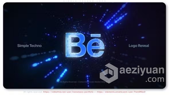 AE模板-技术文本带有HUD元素碰撞效果数字标志介绍AE模板下载 Simple Techno Logoae模板,技术,文本,带有,元素 - AE资源网 www.aeziyuan.com