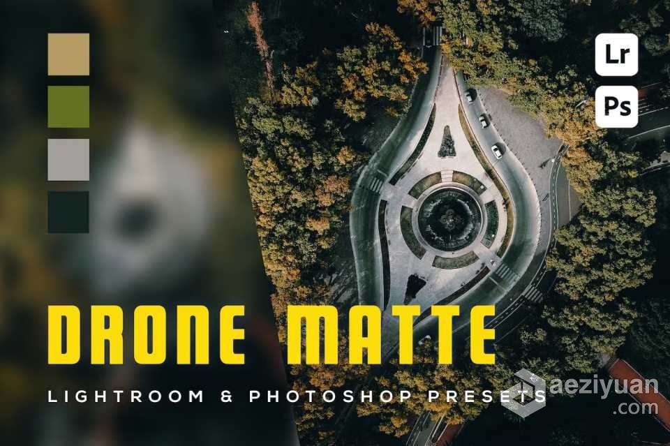 大疆无人机电影风光Lightroom预设 6 Drone Matte Lightroom Presets大疆,电影,风光,lightroom,预设 - AE资源网 www.aeziyuan.com