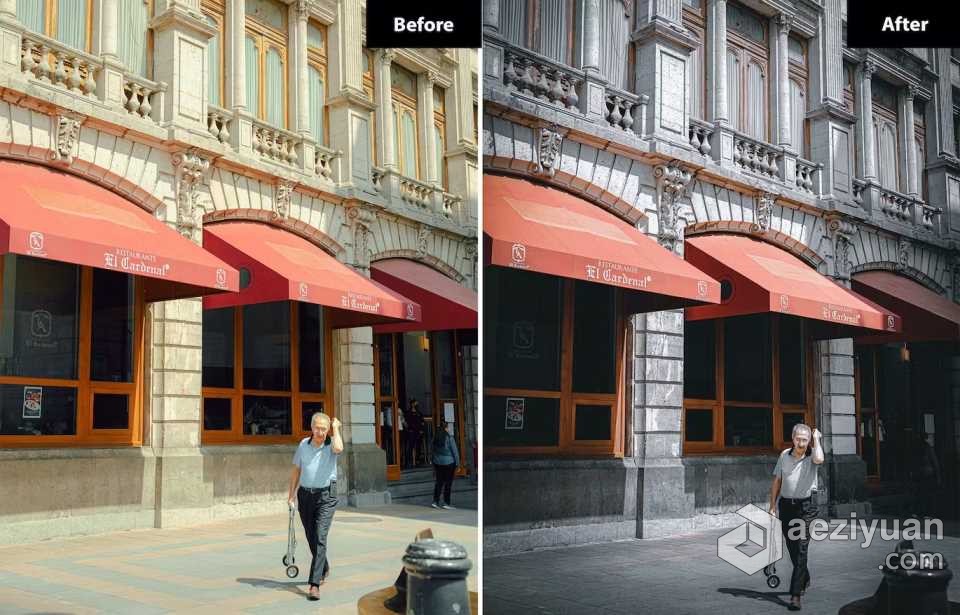 巴黎城市街拍电影人像Lightroom预设  Black Paris Preset Lightroom巴黎,人像,lightroom,预设,black - AE资源网 www.aeziyuan.com