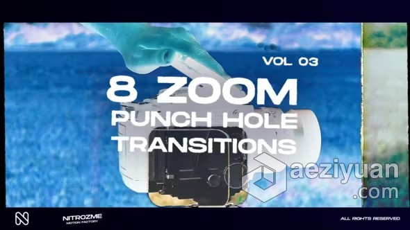 AE模板-打孔故障缩放过渡AE模板下载 Punch Hole Zoom Transitions Vol. 03打孔,故障,过渡,ae模板,下载 - AE资源网 www.aeziyuan.com