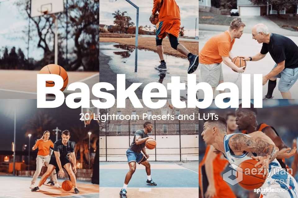 篮球运动人像AI人工智能Lightroom预设及电影视频调色LUT预设 Basketball Lightorom Presets and LUTs篮球运动,人工智能,lightroom,预设,电影视频 - AE资源网 www.aeziyuan.com