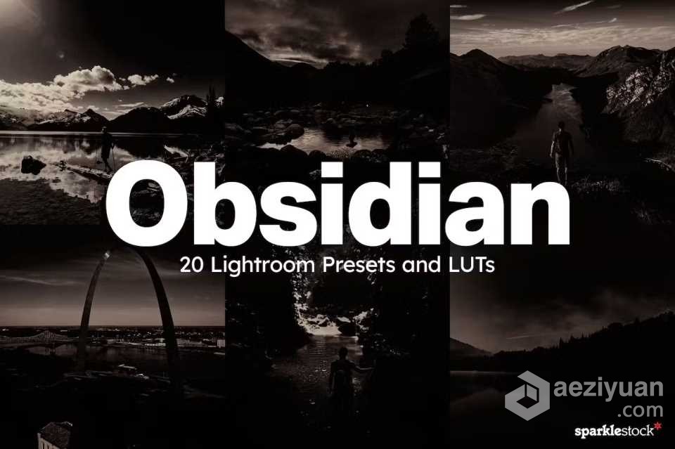 黑暗电影调色AI人工智能Lightroom预设及电影视频调色LUT预设 Obsidian Lightroom Presets and LUTs黑暗,电影,人工智能,lightroom,预设 - AE资源网 www.aeziyuan.com