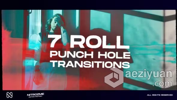 AE模板-冲孔紊乱视频转场AE模板下载 Punch Hole Roll Transitions Vol. 02紊乱,视频,转场,ae模板,下载 - AE资源网 www.aeziyuan.com