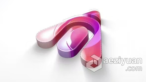 AE模版-三维旋转LOGO标志片头AE模版下载 Rotating Logo - AE资源网 www.aeziyuan.com