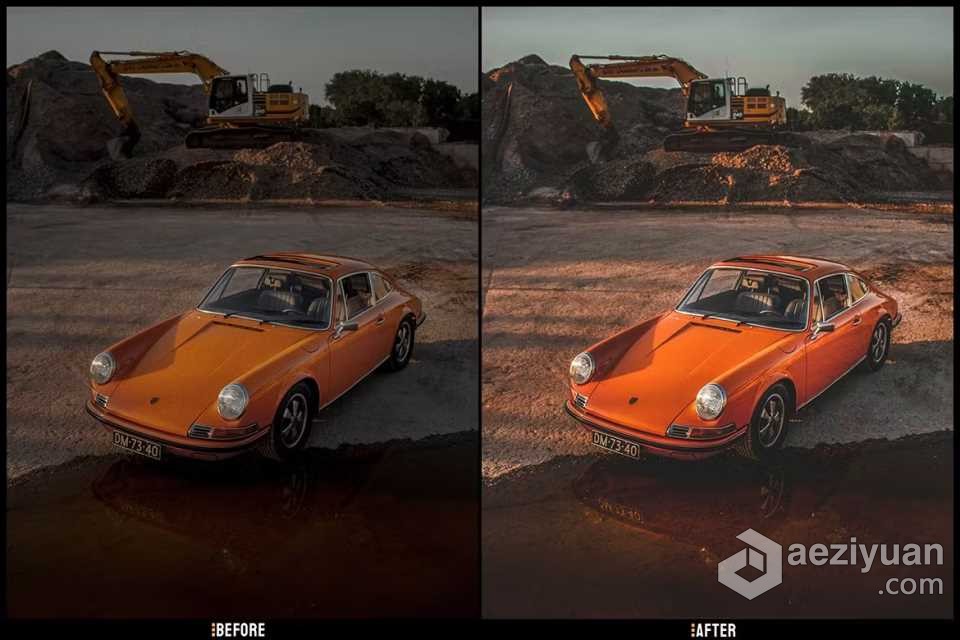 汽车摄影后期调色Lightroom预设 Cars - Desktop and Mobile Presets - AE资源网 www.aeziyuan.com