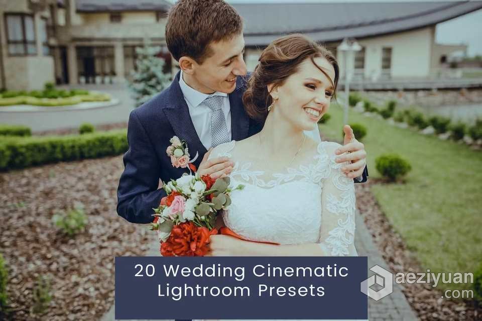 电影婚礼人像Lightroom预设 20 Wedding Cinematic Lightroom Presets - AE资源网 www.aeziyuan.com