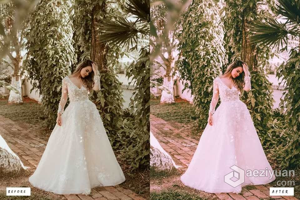 电影婚礼人像Lightroom预设 20 Wedding Cinematic Lightroom Presets - AE资源网 www.aeziyuan.com