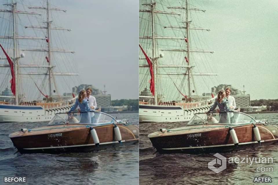 复古电影怀旧胶片lr预设 Retro Vintage Old Look Lightroom Presets - AE资源网 www.aeziyuan.com