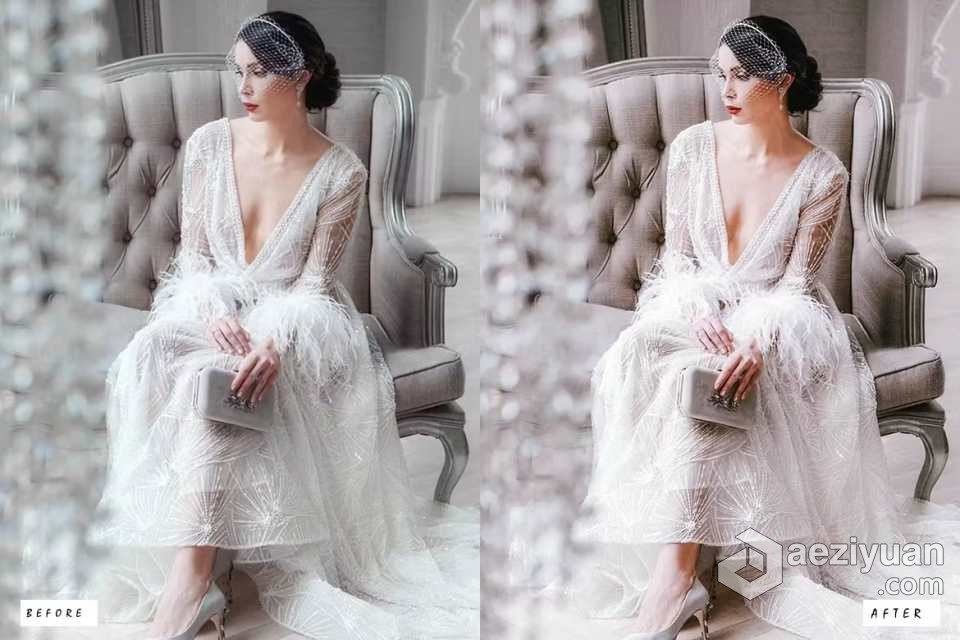 复古婚礼人像Lightroom预设 10 Retro Wedding Lightroom Presets - AE资源网 www.aeziyuan.com