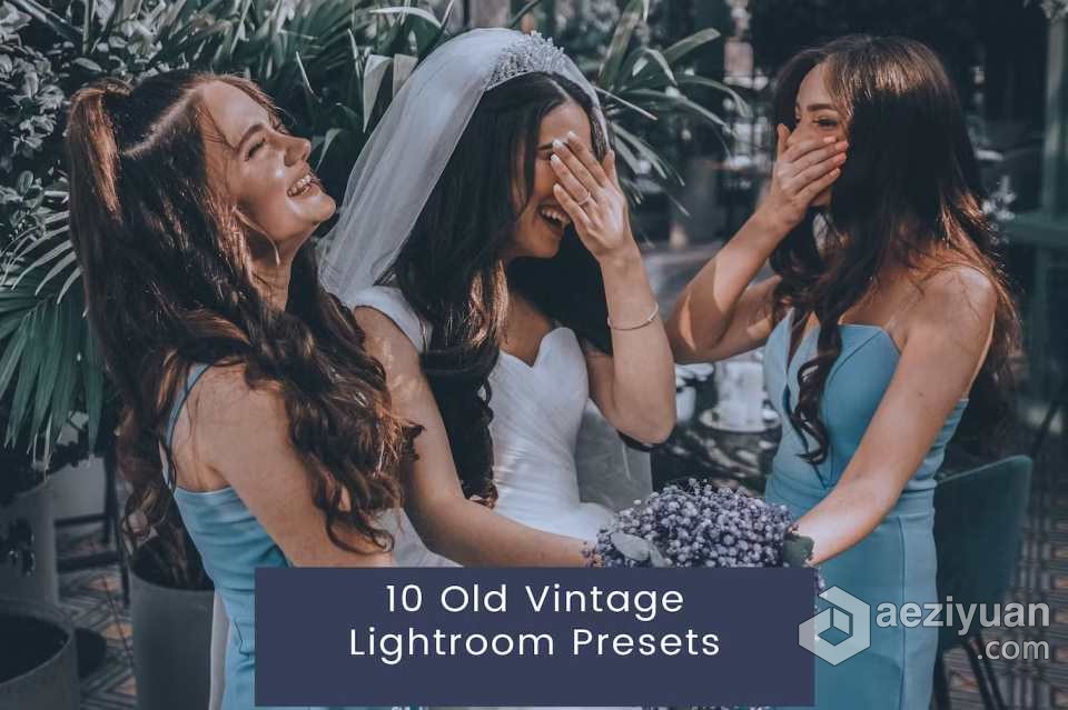 老式复古婚礼人像Lightroom预设 10 Old Vintage Lightroom Presets - AE资源网 www.aeziyuan.com