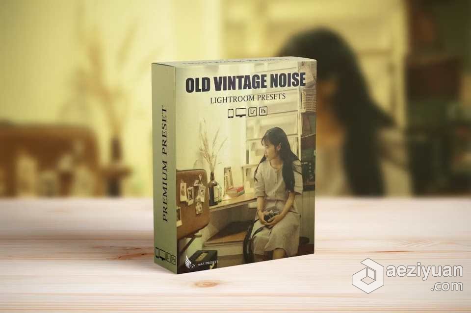 梦幻复古颗粒胶片lr预设 Vintage Retro Film Look Lightroom Preset - AE资源网 www.aeziyuan.com