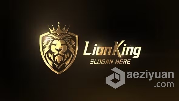 AE模板-豪华高贵闪耀金色标志动画AE模板下载 Shine Gold Logo - AE资源网 www.aeziyuan.com