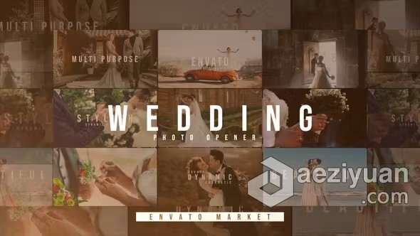 AE模版-浪漫婚礼照片幻灯片动画视频相册制作AE模版下载 Wedding Slideshow - AE资源网 www.aeziyuan.com