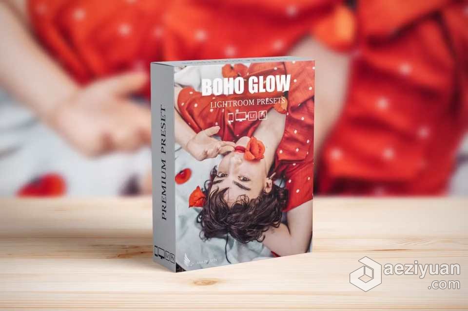 波西米亚情绪电影人像Lightroom预设 Boho Look Moody Lightroom Presets - AE资源网 www.aeziyuan.com