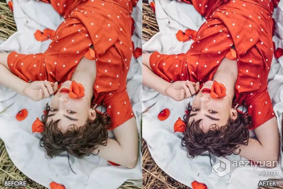 波西米亚情绪电影人像Lightroom预设 Boho Look Moody Lightroom Presets - AE资源网 www.aeziyuan.com