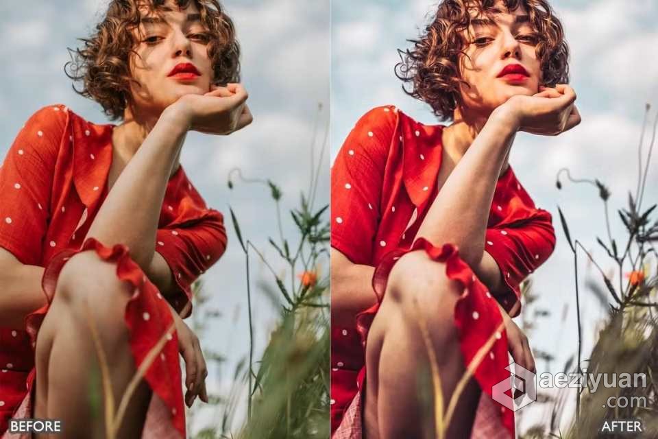 波西米亚情绪电影人像Lightroom预设 Boho Look Moody Lightroom Presets - AE资源网 www.aeziyuan.com