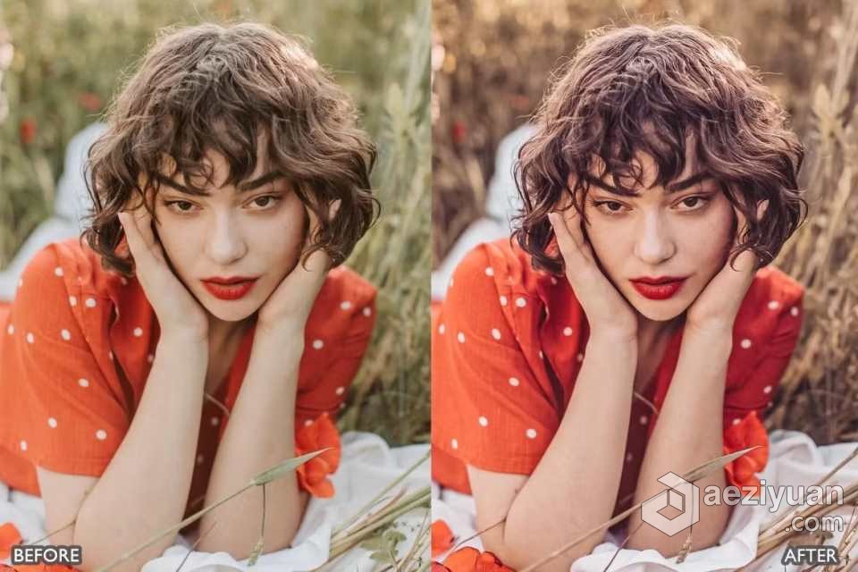 波西米亚情绪电影人像Lightroom预设 Boho Look Moody Lightroom Presets - AE资源网 www.aeziyuan.com