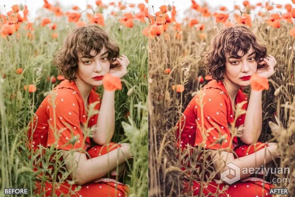 波西米亚情绪电影人像Lightroom预设 Boho Look Moody Lightroom Presets - AE资源网 www.aeziyuan.com