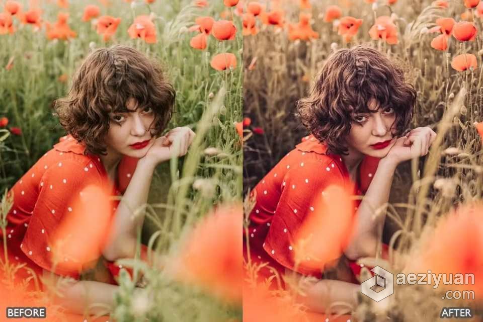 波西米亚情绪电影人像Lightroom预设 Boho Look Moody Lightroom Presets - AE资源网 www.aeziyuan.com