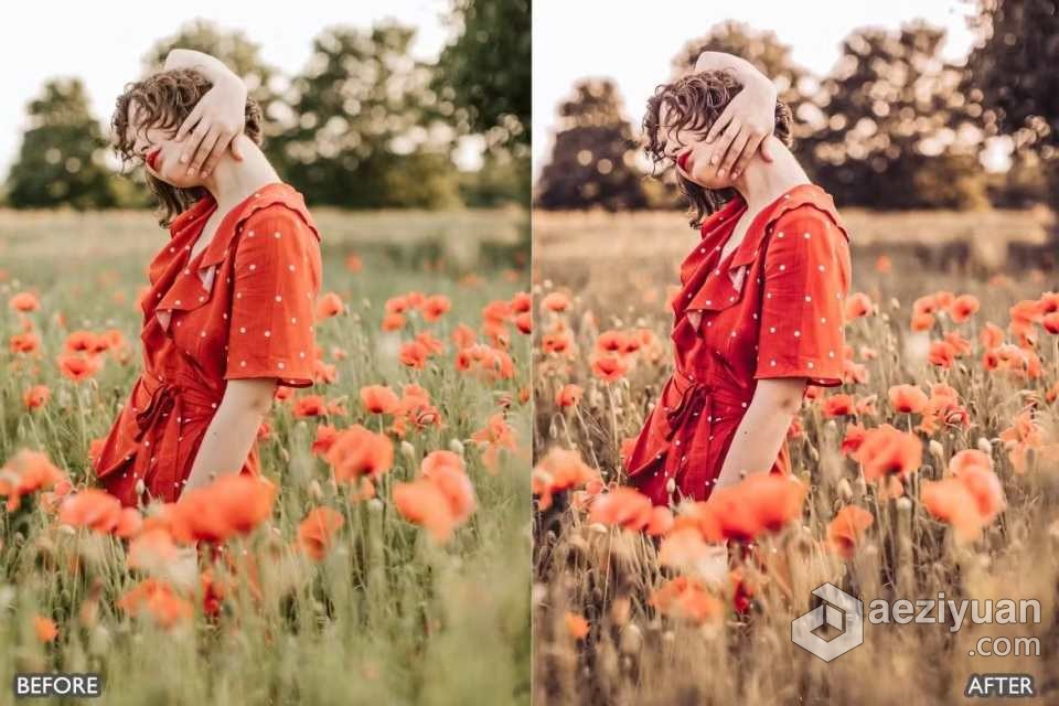 波西米亚情绪电影人像Lightroom预设 Boho Look Moody Lightroom Presets - AE资源网 www.aeziyuan.com