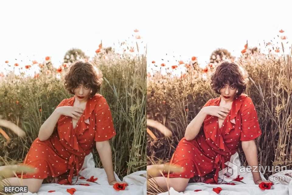 波西米亚情绪电影人像Lightroom预设 Boho Look Moody Lightroom Presets - AE资源网 www.aeziyuan.com