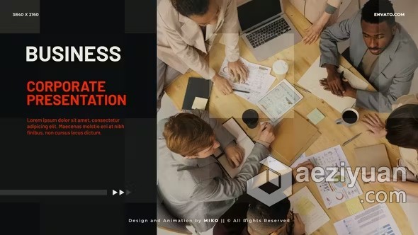 AE与PR模板-数字技术企业宣传片通用型公司机构幻灯片演示 Clean Corporate Slideshow - AE资源网 www.aeziyuan.com