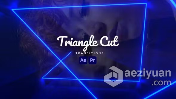 AE与PR模板-三角形切割转场过渡 Triangle Cut Transitions - AE资源网 www.aeziyuan.com