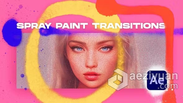 AE模板-15种喷漆过渡彩色喷雾油漆转场AE模板下载 Spray Paint Transitions Vol. 1喷漆,过渡,彩色,喷雾,油漆 - AE资源网 www.aeziyuan.com