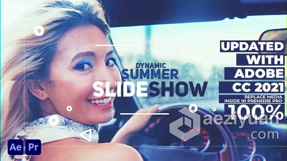 活力动态夏季旅游宣传片快速简洁商业庆典介绍视频AE与PR模板 Dynamic Summer Slideshow for Premiere Pro活力,动态,夏季,旅游宣传,宣传片 - AE资源网 www.aeziyuan.com