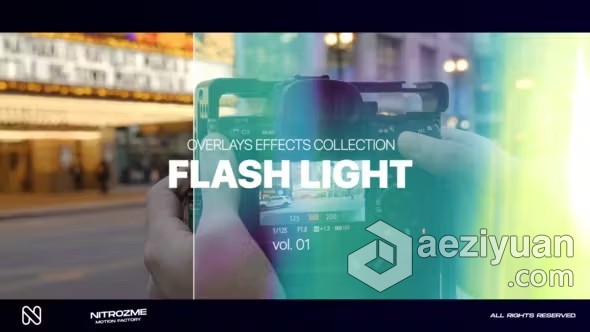 闪烁频闪灯光闪光效果叠加特效元素AE模板下载 Light Flash Effects Overlays Collection Vol. 01像素化,标题,互联网,科技信息,信息服务 - AE资源网 www.aeziyuan.com