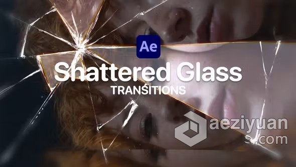 12个独特的破碎玻璃过渡动画AE与PR转场模板下载 Shattered Glass Transitions for After Effects独特,破碎,过渡,动画,转场 - AE资源网 www.aeziyuan.com