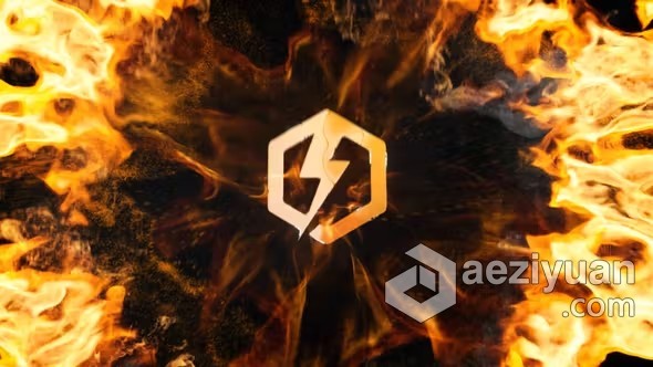 非常震撼的爆炸燃烧火焰LOGO动画AE模板下载 Fire Explosion Logo非常,爆炸燃烧,火焰,动画,ae模板 - AE资源网 www.aeziyuan.com