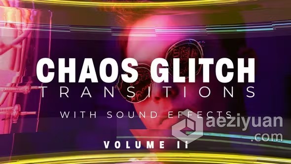 混乱故障特效转场20组预设PR模板下载 Chaos Glitch Transitions v2 Pack混乱,故障,特效,转场,预设 - AE资源网 www.aeziyuan.com