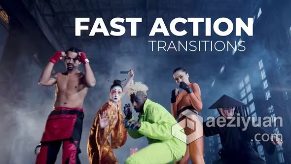 扭曲晃动14个快速行动动作转场过渡PR模板下载 Fast Action Transitions扭曲,晃动,动作,转场,过渡 - AE资源网 www.aeziyuan.com