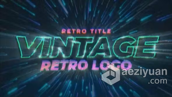 迷幻效果强大复古视频游戏标题PR模板下载 Vintage Video Game Title迷幻,效果,强大,复古,标题 - AE资源网 www.aeziyuan.com