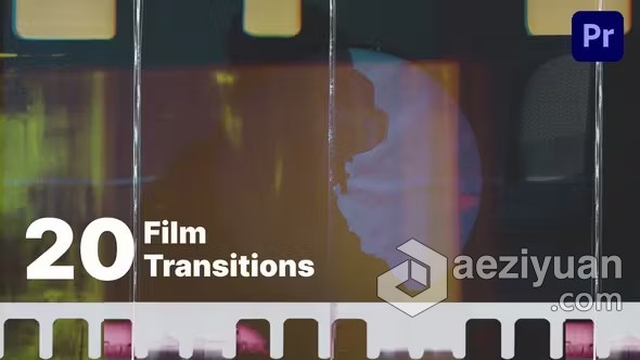 PR模板-4K电影胶片划痕和漏光效果20个胶片过渡 Film Transition PackPR模板,转场 - AE资源网 www.aeziyuan.com