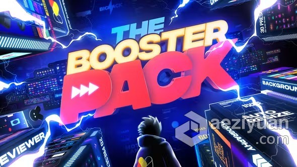 3000+动态图形设计动画素材AE模板预设包下载 Booster Pack - Best Motion Graphics PackAE插件,AE模板,动画,标题,转场 - AE资源网 www.aeziyuan.com