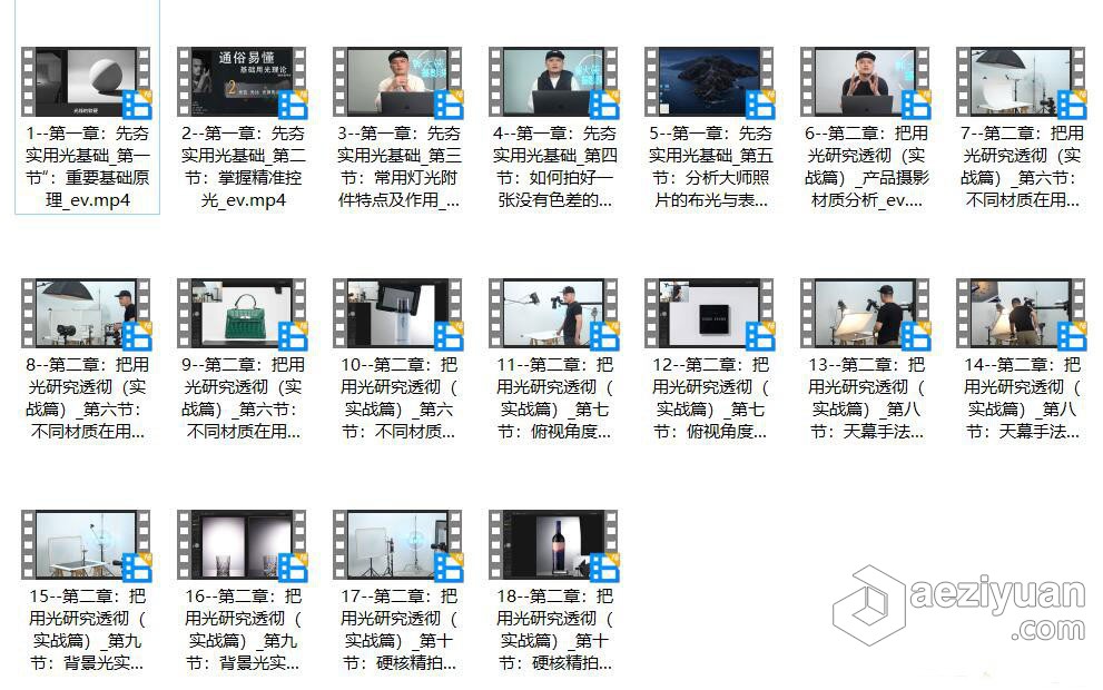 郭大侠产品摄影用光精品课程使用布光教程,产品布光教程,产品摄影教程 - AE资源网 www.aeziyuan.com
